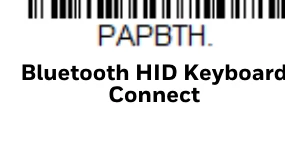 Mã vạch Bluetooth HID Keyboard Connect để ghép nối máy quét Honeywell 1952g