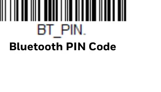 Mã vạch Bluetooth PIN Code dùng khi thiết bị yêu cầu nhập mã PIN