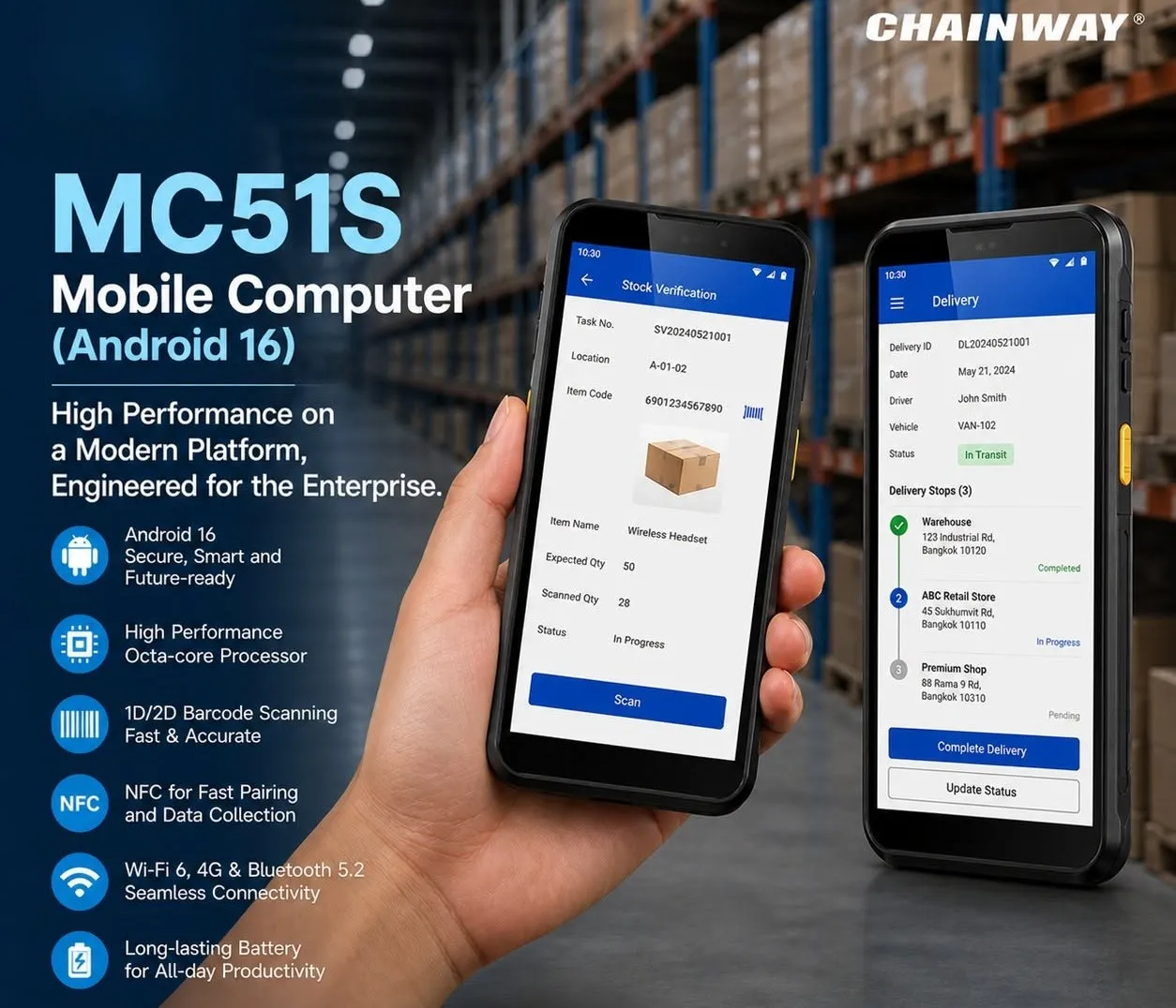 Chainway MC51S — spec chainway mc51s