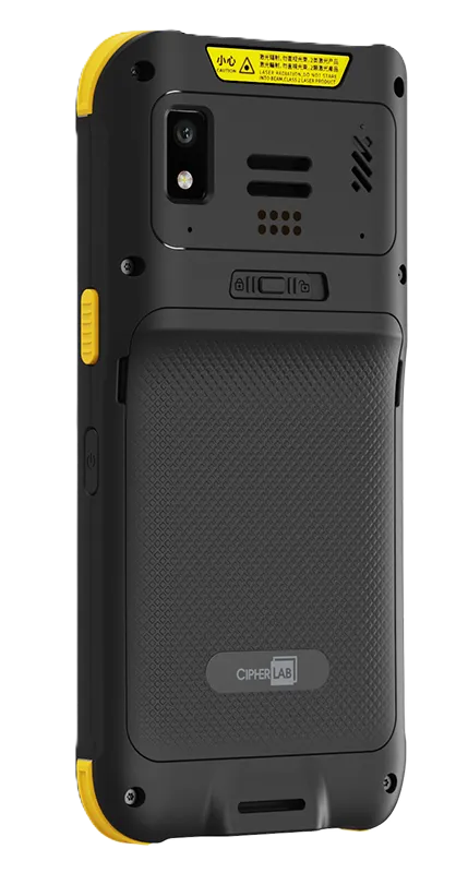 Cipherlab RS10 — mặt trước màn hình 6 inch và bàn phím quét