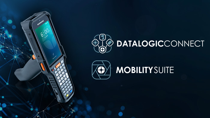 Datalogic Falcon X60 — Infographic: bàn phím 31/41/53 phím, handle tháo rời, XLR imager, pin 7000mAh