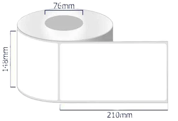 Cuộn decal tem nhãn 148x210mm - chất liệu Fasson
