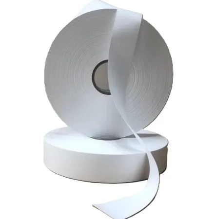 Ruban NT003 &mdash; chi tiết bề mặt vải trắng semi-dull