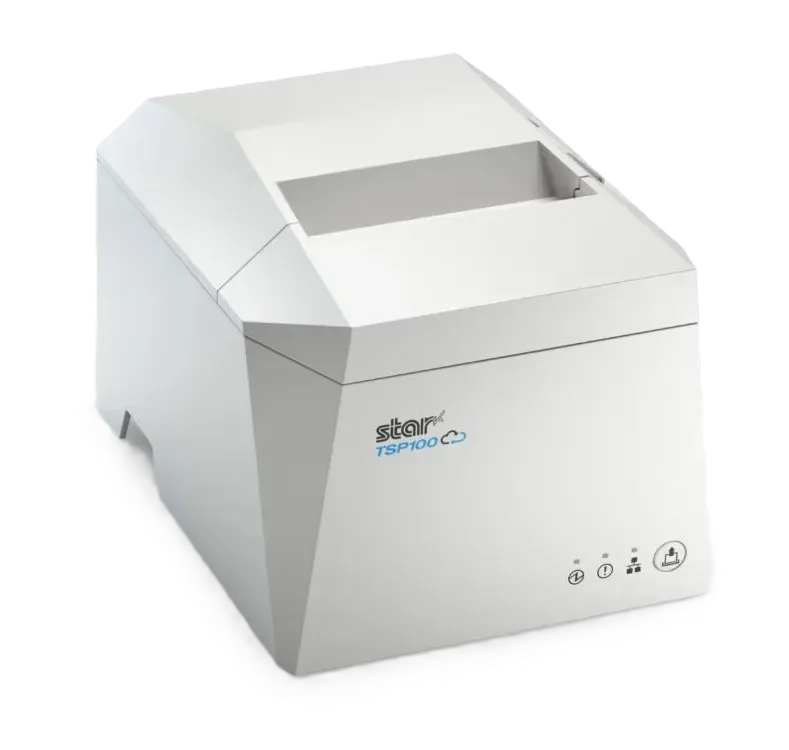 Star TSP143IV bản trắng đặt trên quầy thu ngân