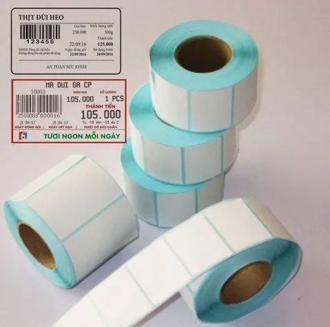 Cuộn tem cân điện tử 58x40mm — decal cảm nhiệt trực tiếp