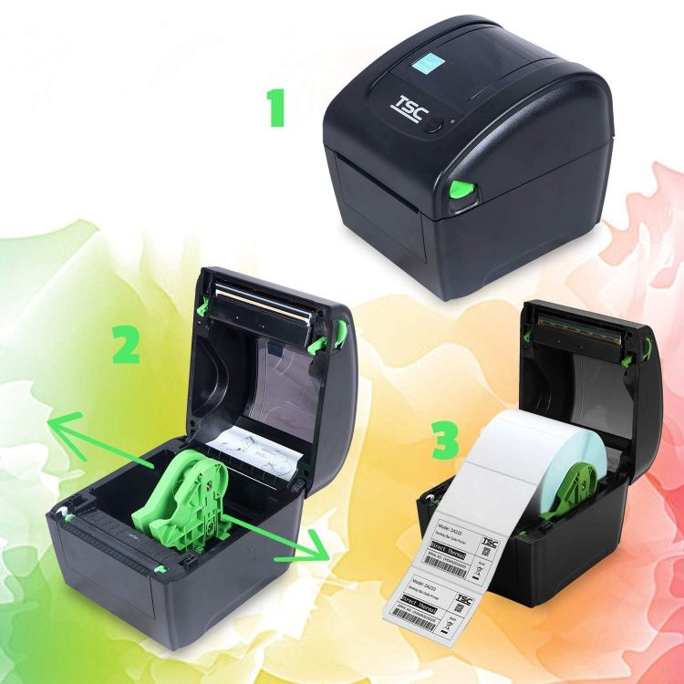 TSC DA200 Series — khoang GIAY nhiet