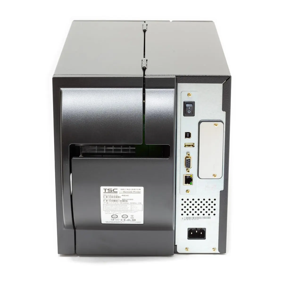 TSC MB340 — khoang ribbon 450m và đầu in