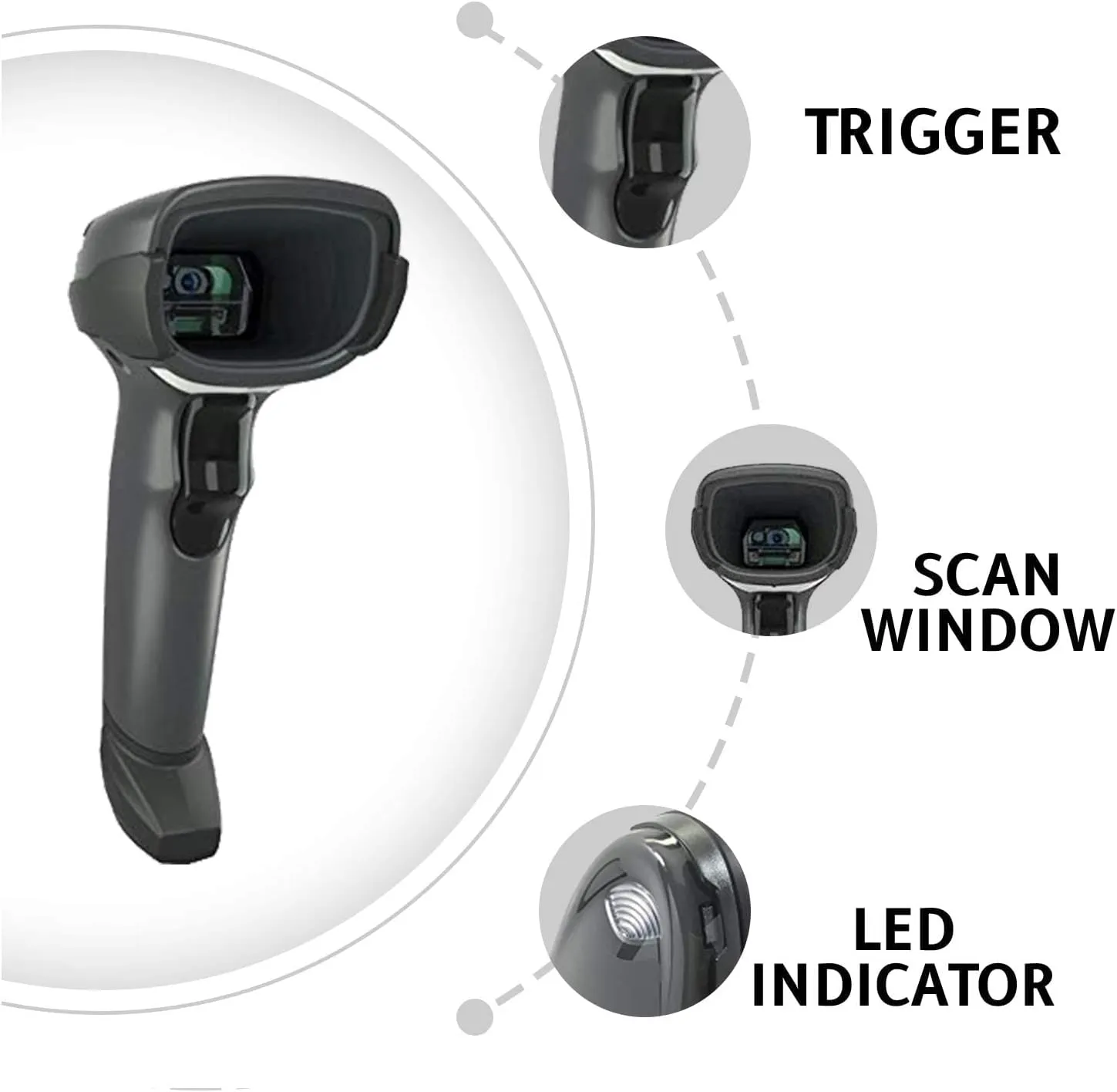 Chi tiết máy đọc mã vạch Zebra DS4608-HD