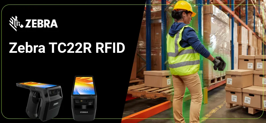 Zebra TC22R — Infographic chi tiết: RFID UHF, SE4710 barcode, Wi-Fi 6E, 7.000 mAh, IP65