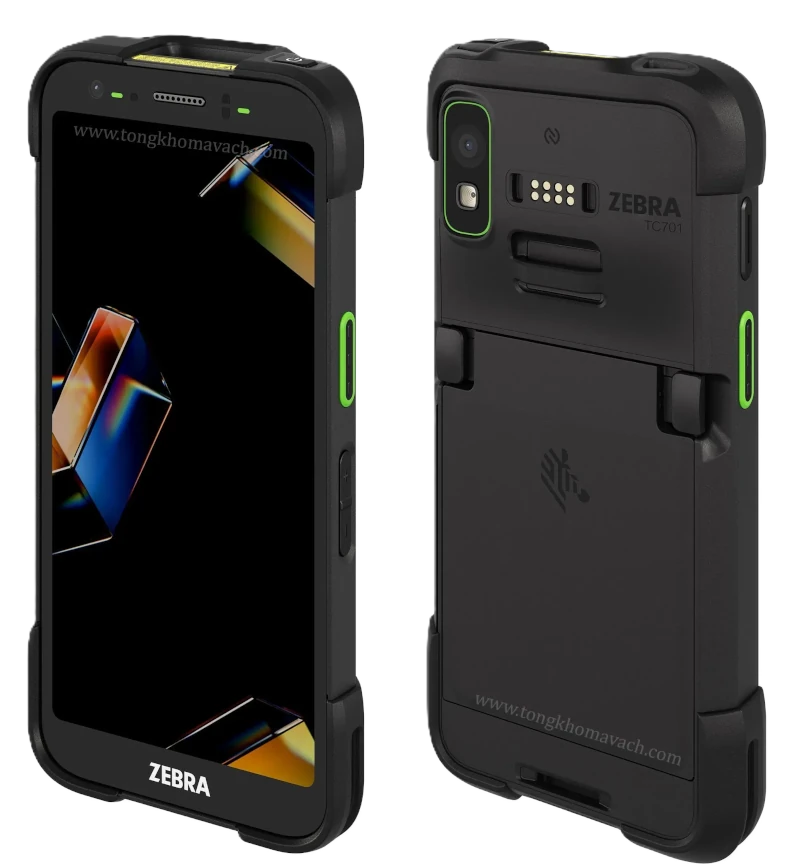 Zebra TC701 — Máy kiểm kho ultra-rugged AI, rơi 3.66m, Wi-Fi 7, 5G, RFID UHF tích hợp